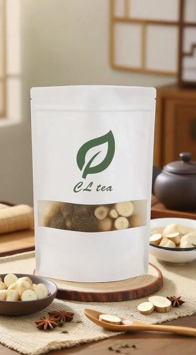 Black tea with poria cocos and Chinese yam tea