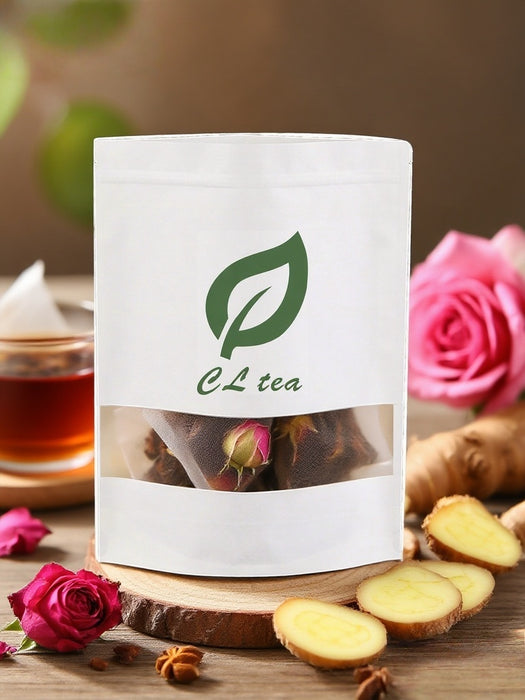 Brown sugar, ginger and rose flower tea