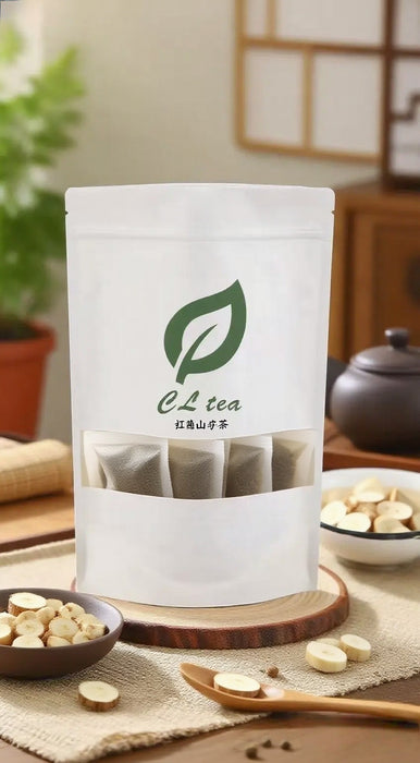 Black tea with poria cocos and Chinese yam tea