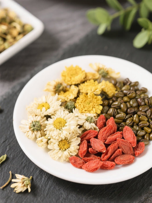 Chrysanthemum, Mulberry Seed and Goji Berry Tea