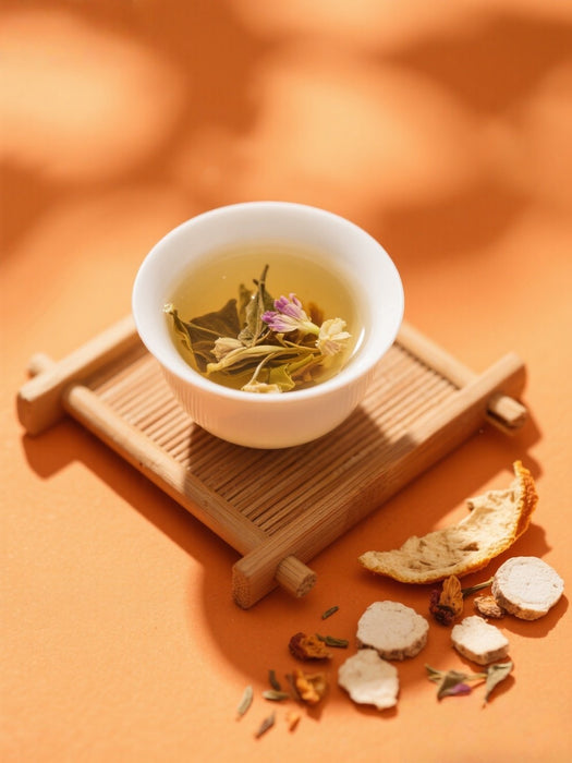 Kudzu Flower, Dried Tangerine Peel and Poria Tea