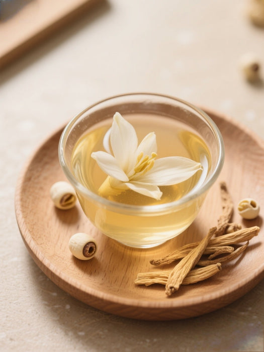 Lily, Lotus Seed and Ginseng Root Tea