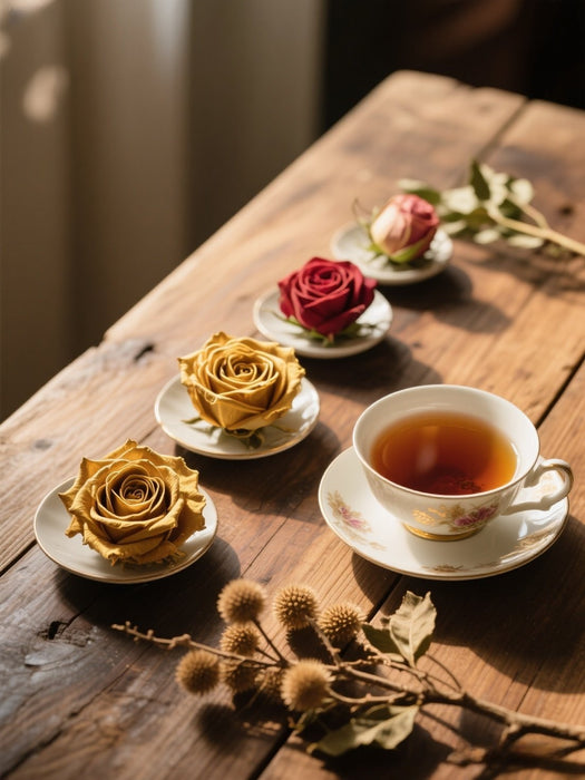 Black tea rose and jujube tea