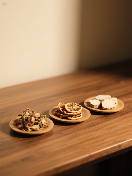 Kudzu Flower, Dried Tangerine Peel and Poria Tea