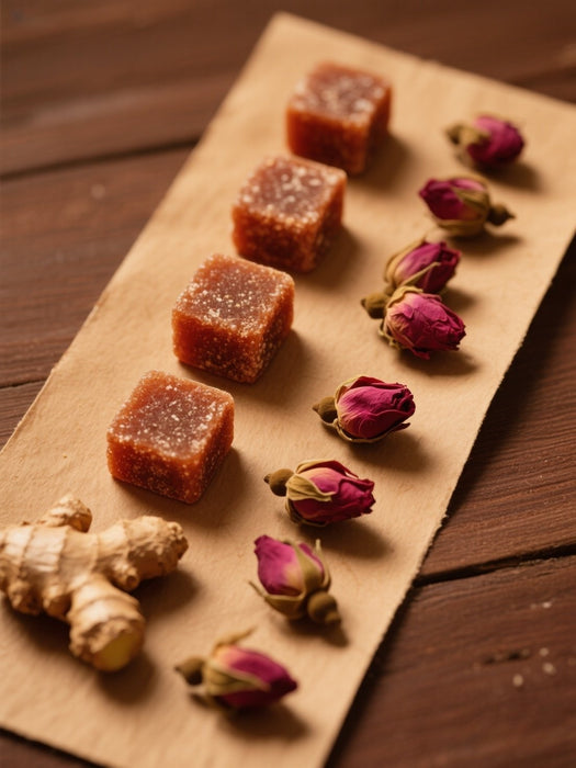 Brown sugar, ginger and rose flower tea