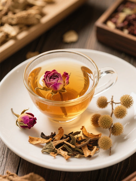 Black tea rose and jujube tea