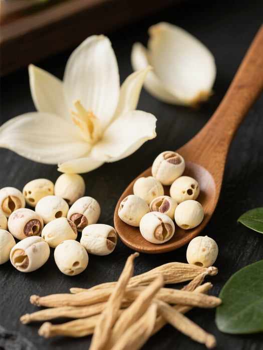 Lily, Lotus Seed and Ginseng Root Tea