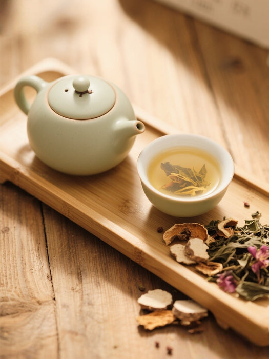 Kudzu Flower, Dried Tangerine Peel and Poria Tea