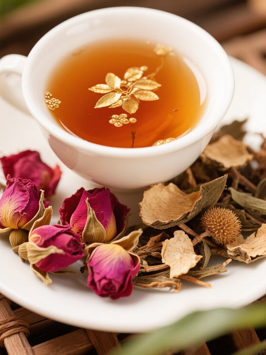 Black tea rose and jujube tea
