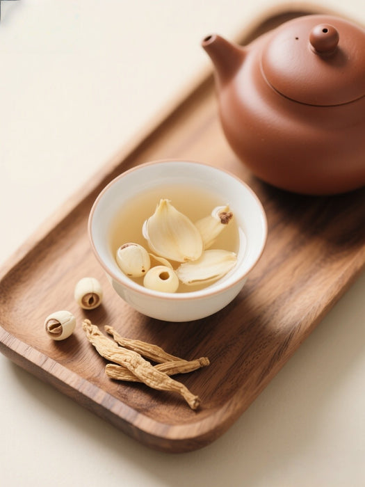Lily, Lotus Seed and Ginseng Root Tea