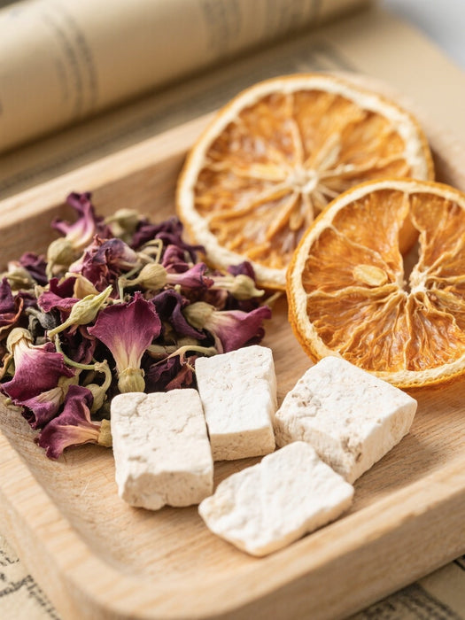 Kudzu Flower, Dried Tangerine Peel and Poria Tea