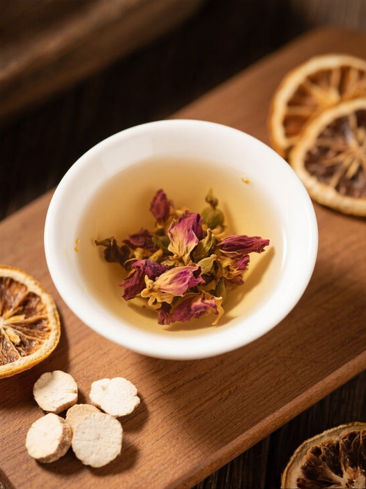 Kudzu Flower, Dried Tangerine Peel and Poria Tea