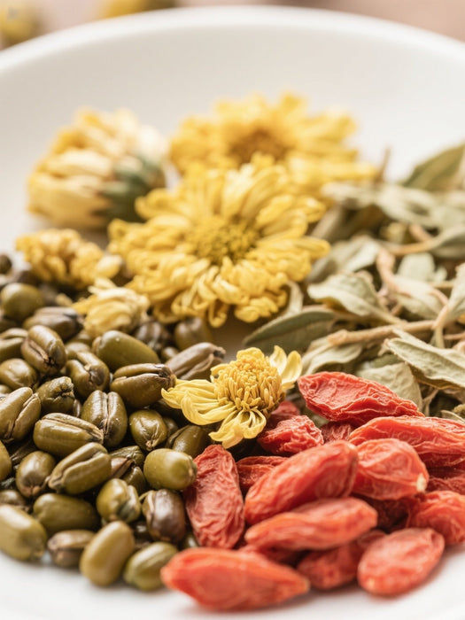 Chrysanthemum, Mulberry Seed and Goji Berry Tea