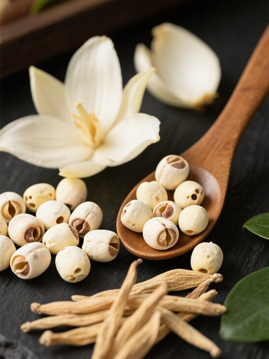 Lily, Lotus Seed and Ginseng Root Tea
